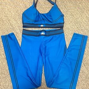 ALO Yoga Blue Sports Bra